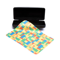 Paño de microfibra con estampado de Legos.